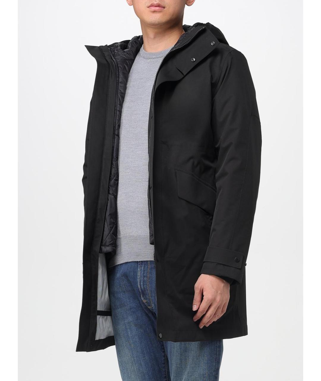 WOOLRICH Черная полиэстеровая куртка, фото 3