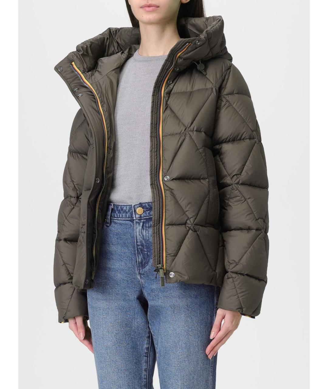 K-WAY Хаки полиэстеровый пуховик, фото 3
