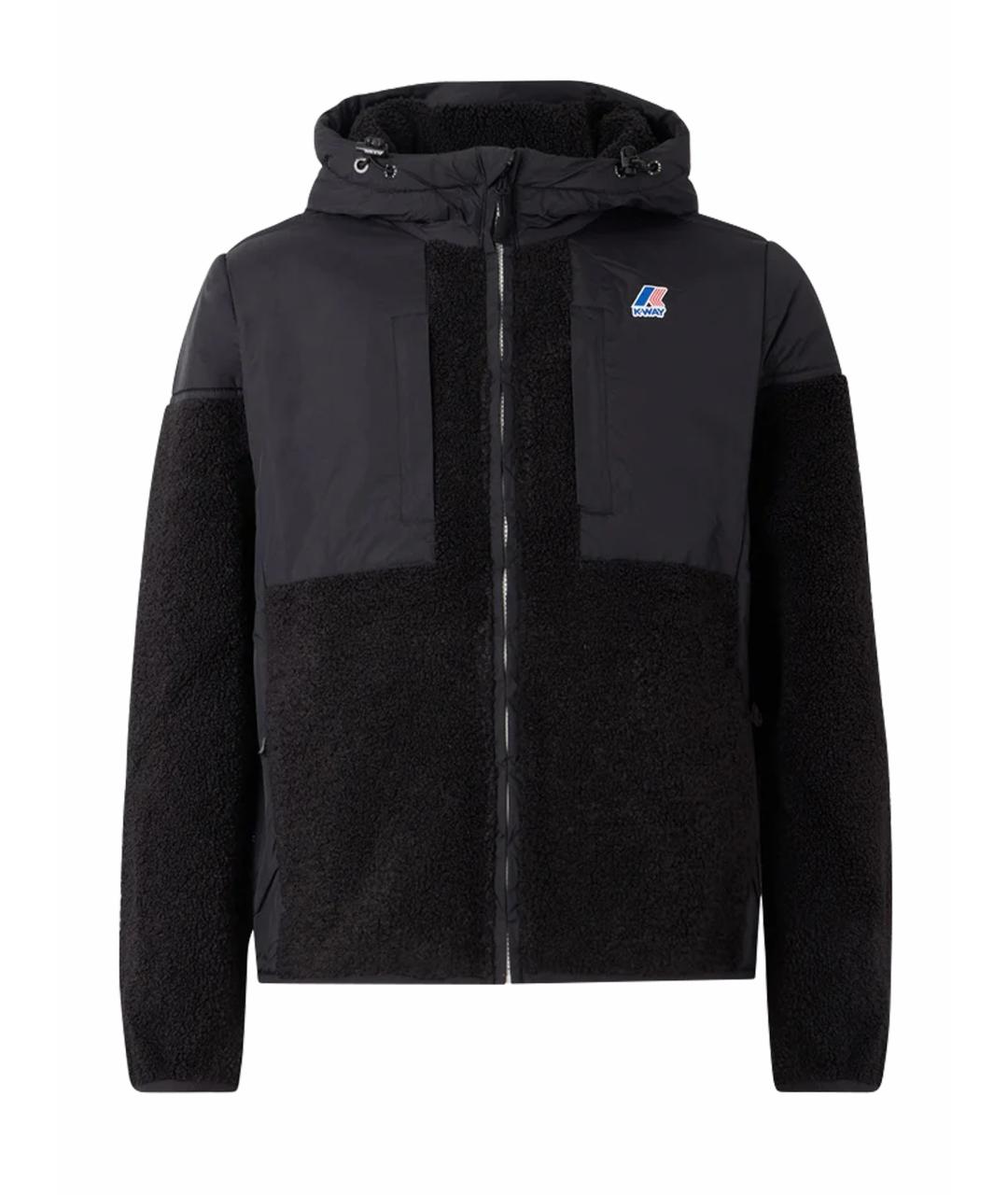 K-WAY Черная полиэстеровая куртка, фото 7