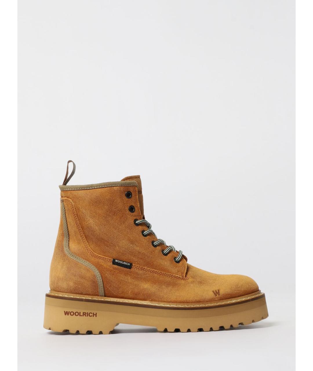 WOOLRICH Коричневые кожаные ботинки, фото 4
