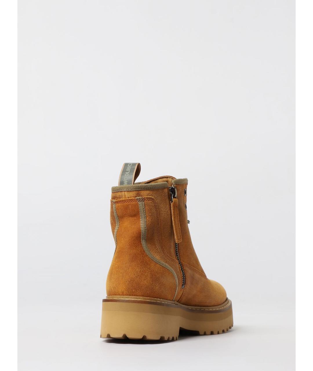 WOOLRICH Коричневые кожаные ботинки, фото 3