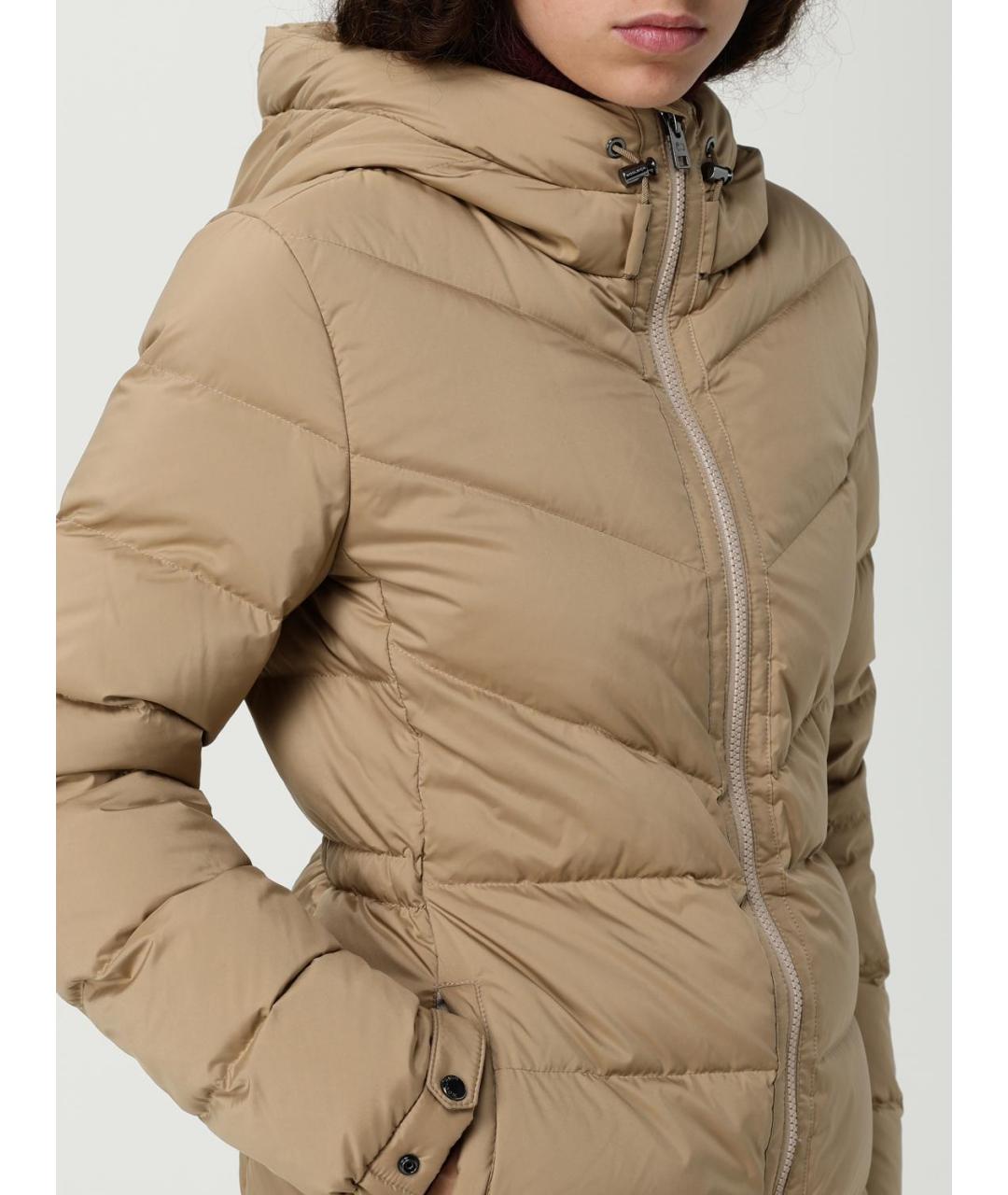 WOOLRICH Бежевая полиамидовая куртка, фото 4
