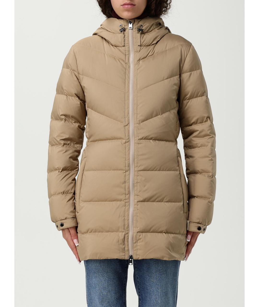 WOOLRICH Бежевая полиамидовая куртка, фото 5