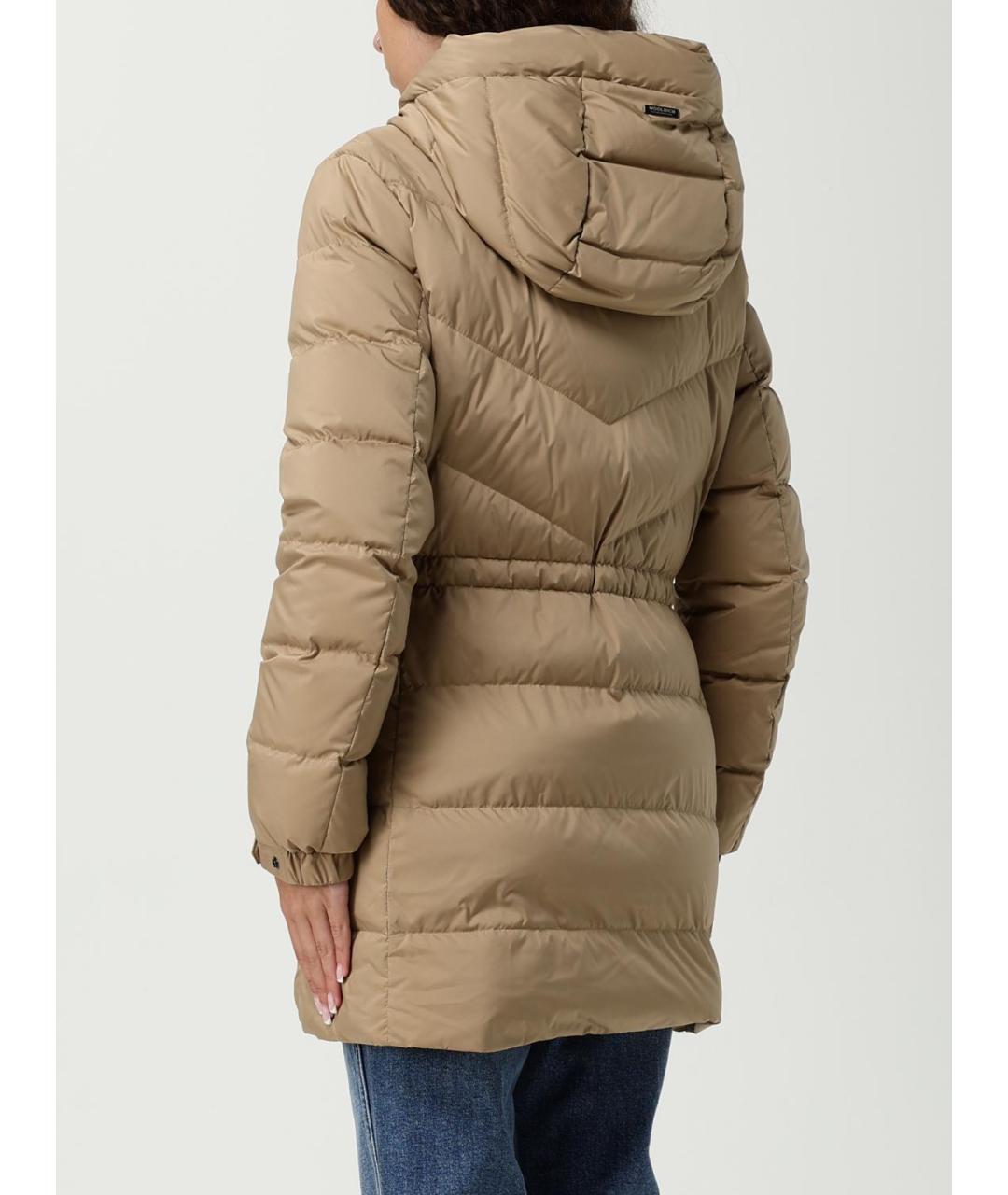WOOLRICH Бежевая полиамидовая куртка, фото 2