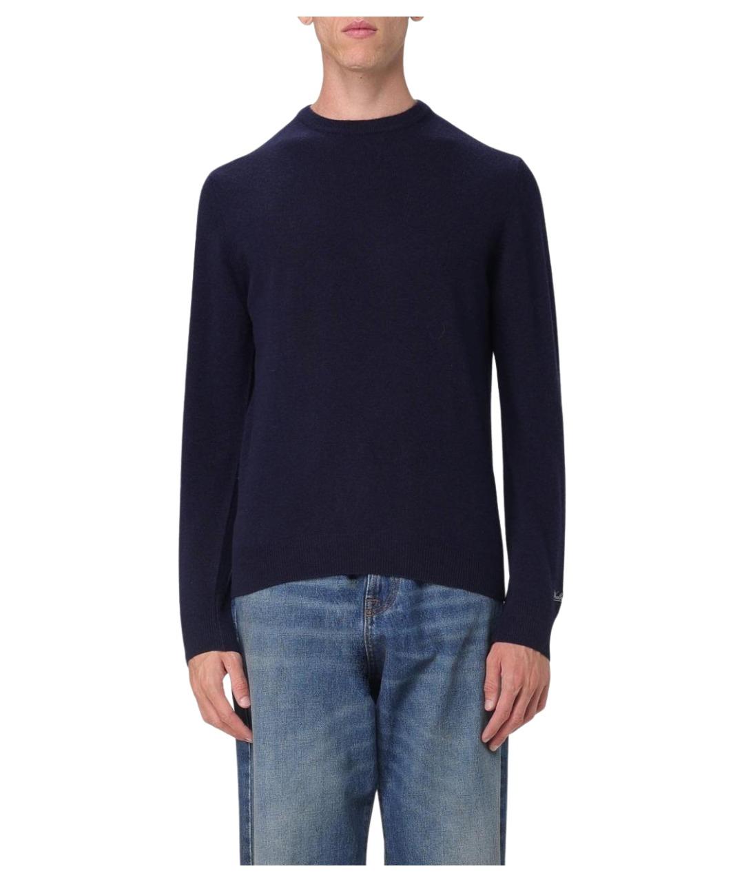 WOOLRICH Синий шерстяной джемпер / свитер, фото 1