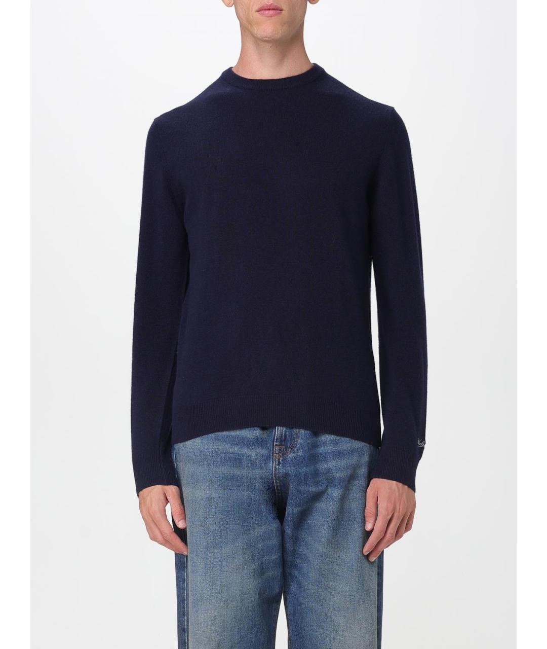 WOOLRICH Синий шерстяной джемпер / свитер, фото 4