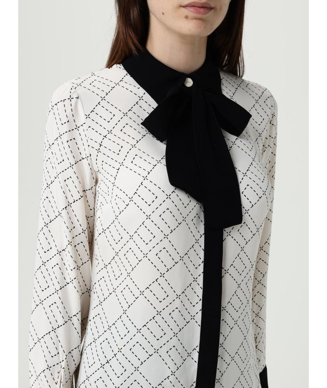 ELISABETTA FRANCHI Белая вискозная рубашка, фото 3