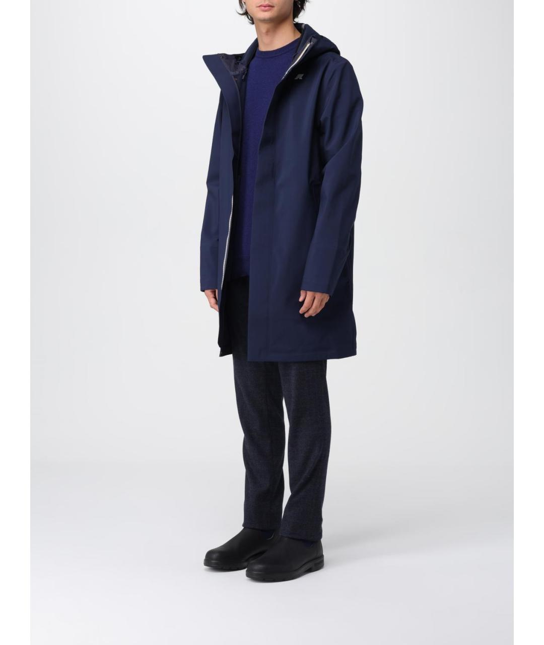 K-WAY Синяя полиэстеровая парка, фото 3