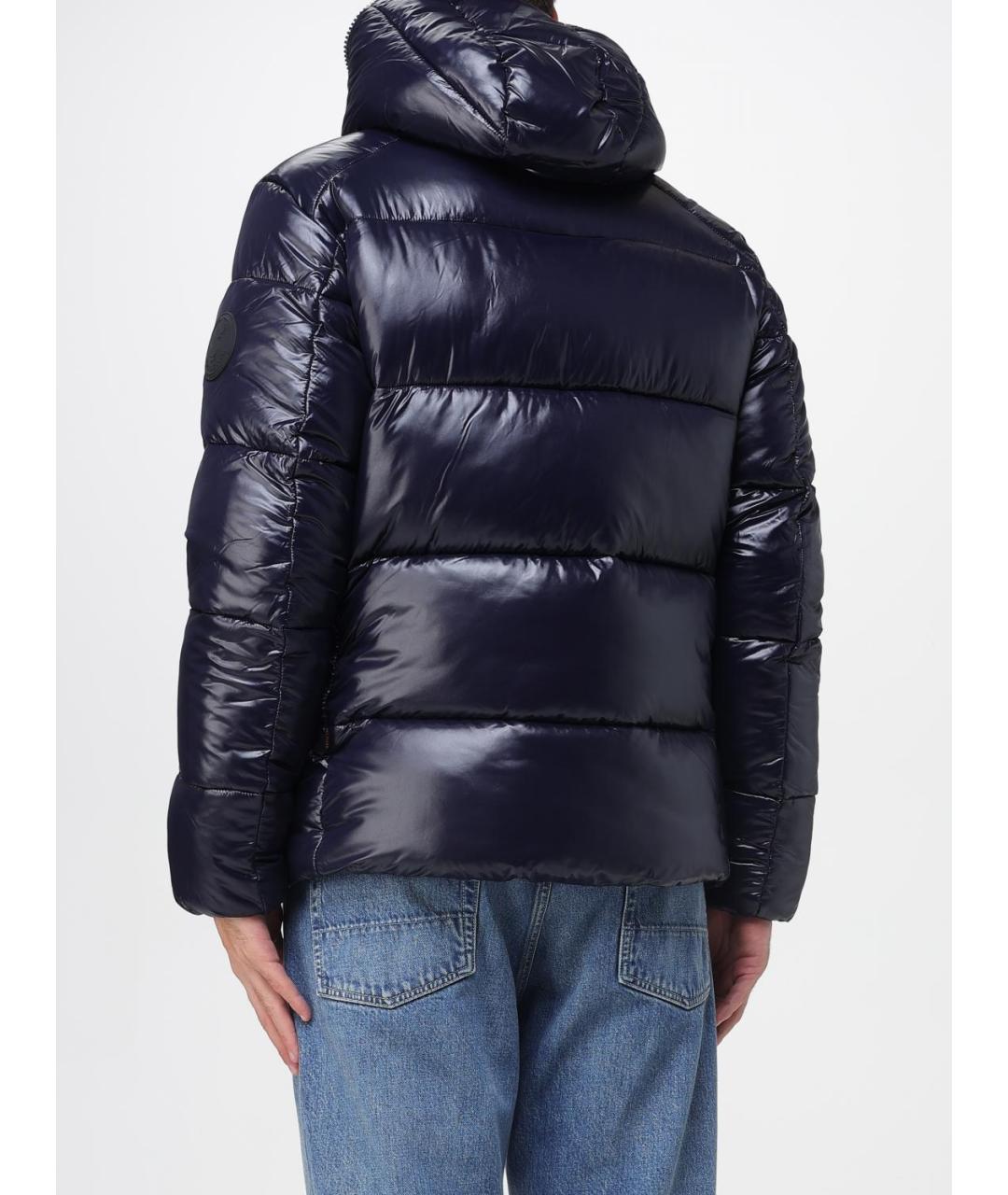 SAVE THE DUCK Синяя полиамидовая куртка, фото 2