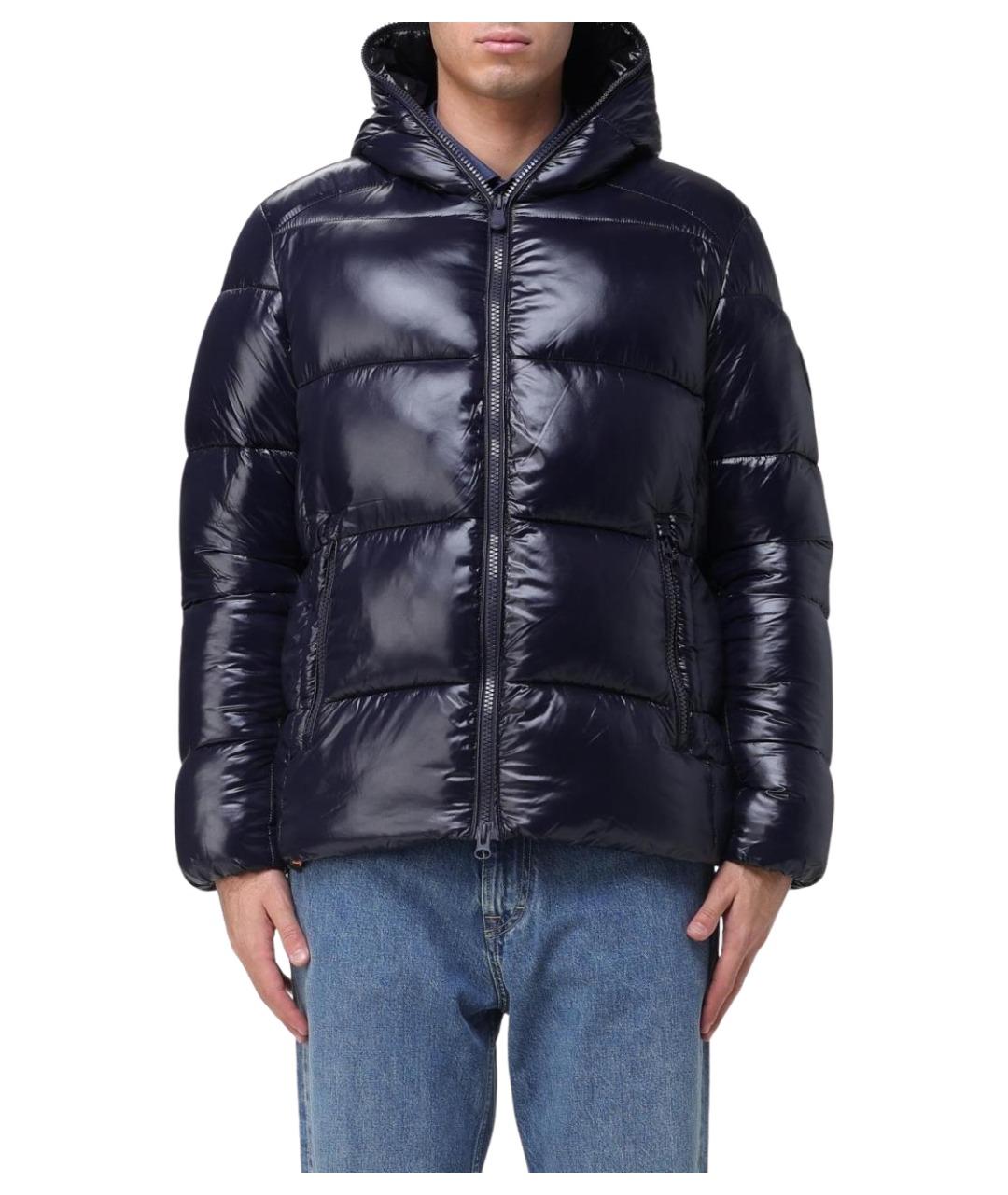 SAVE THE DUCK Синяя полиамидовая куртка, фото 1