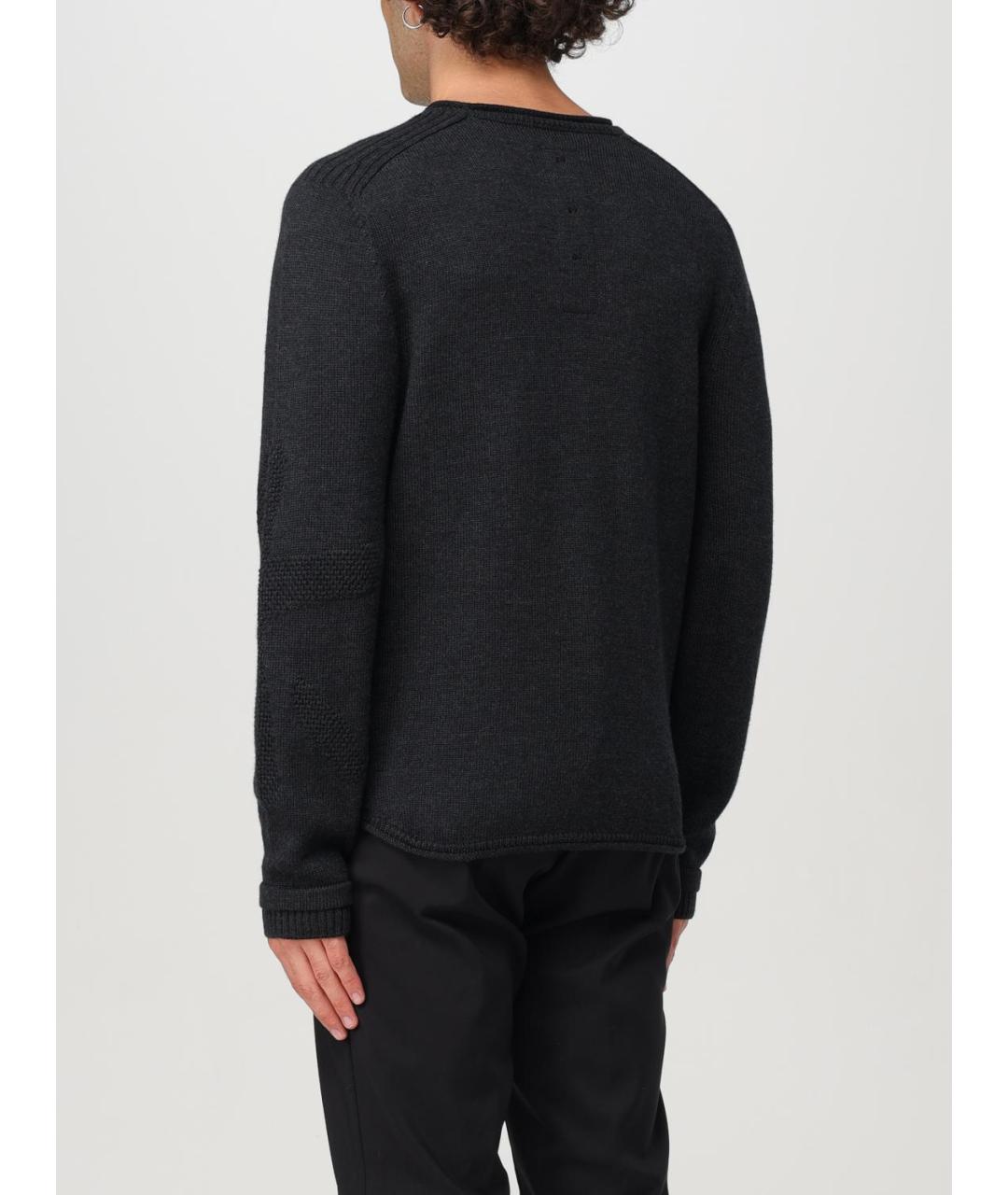 PREMIATA Антрацитовый шерстяной джемпер / свитер, фото 2