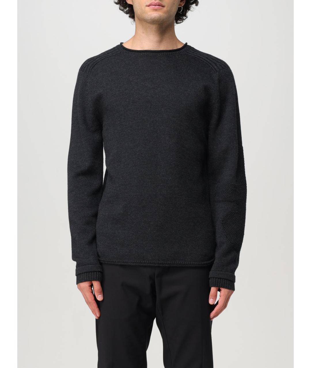 PREMIATA Антрацитовый шерстяной джемпер / свитер, фото 4