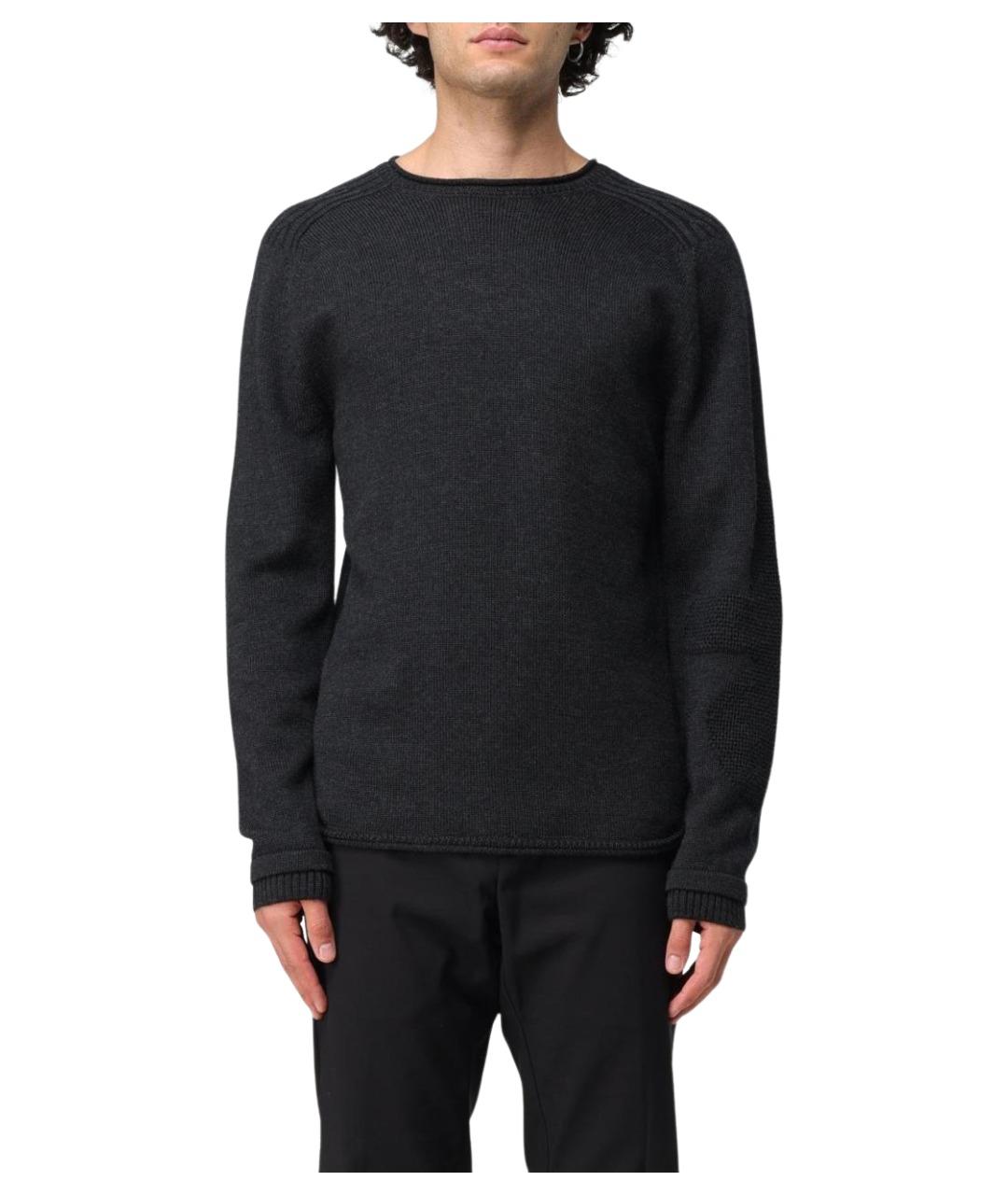 PREMIATA Антрацитовый шерстяной джемпер / свитер, фото 1