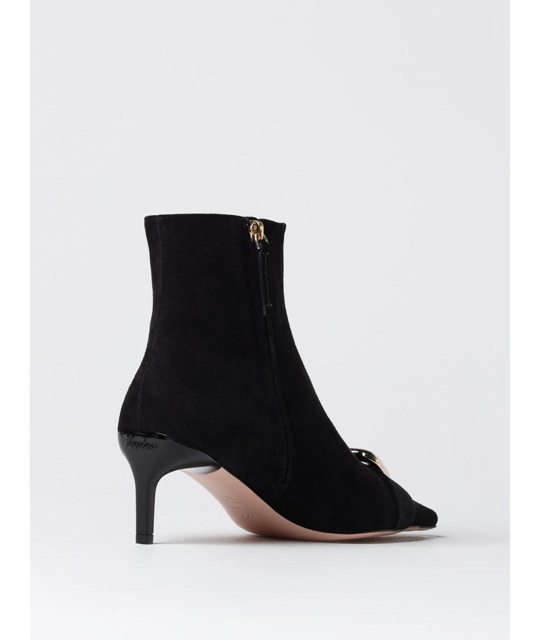 ROGER VIVIER Черные кожаные ботфорты, фото 3