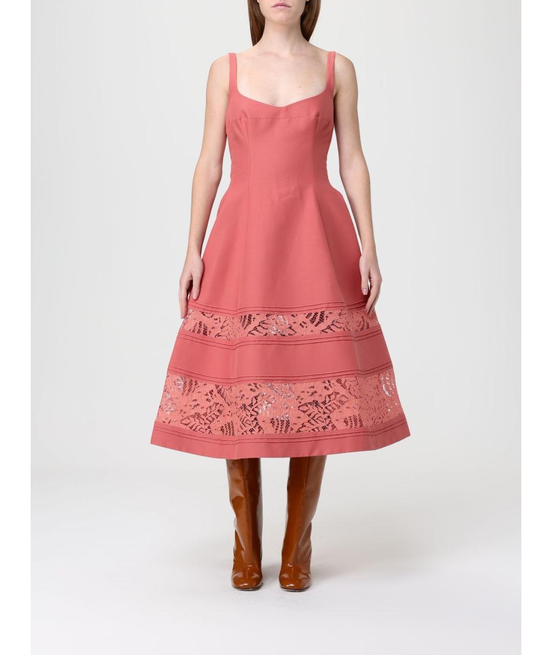 MARNI Коралловое хлопковое платье, фото 5