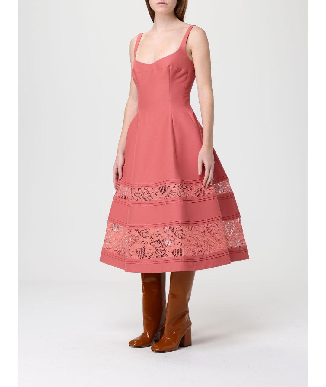 MARNI Коралловое хлопковое платье, фото 3