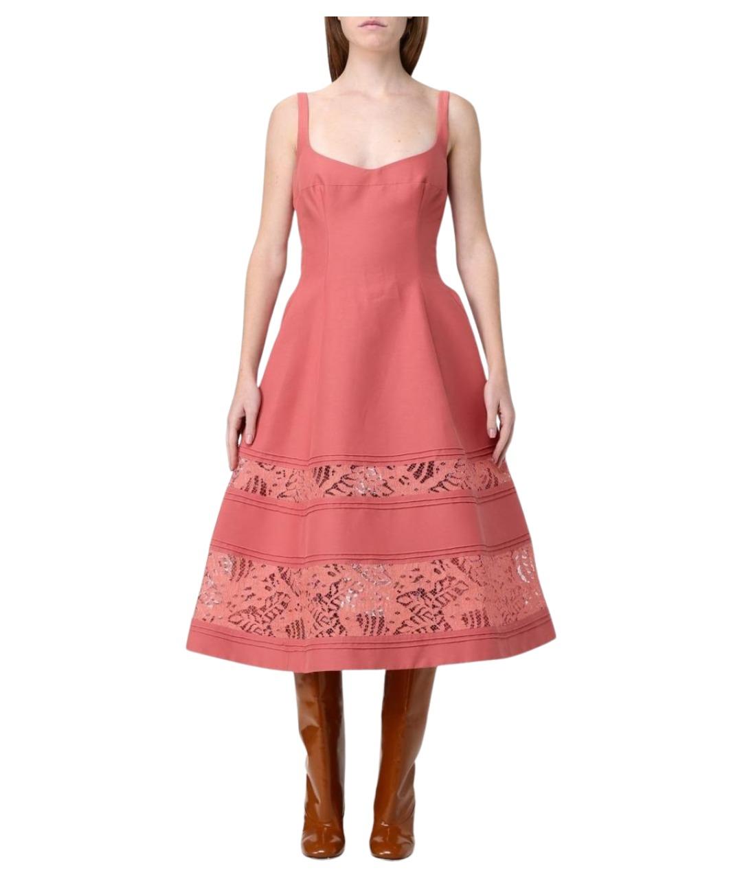 MARNI Коралловое хлопковое платье, фото 1