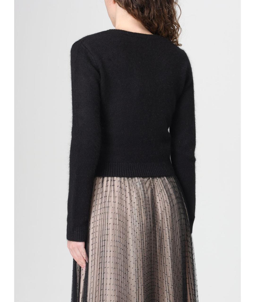 TWIN-SET Черный шерстяной джемпер / свитер, фото 2