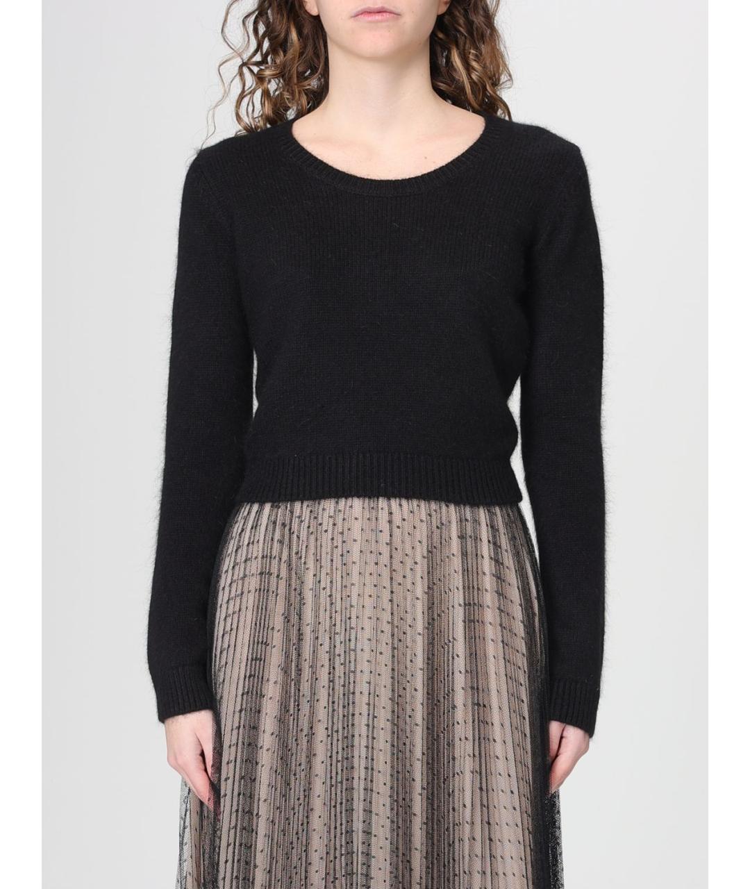 TWIN-SET Черный шерстяной джемпер / свитер, фото 4