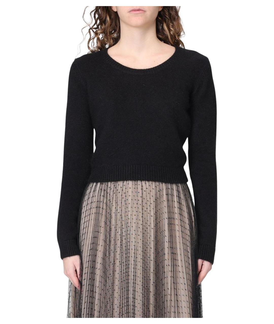 TWIN-SET Черный шерстяной джемпер / свитер, фото 1