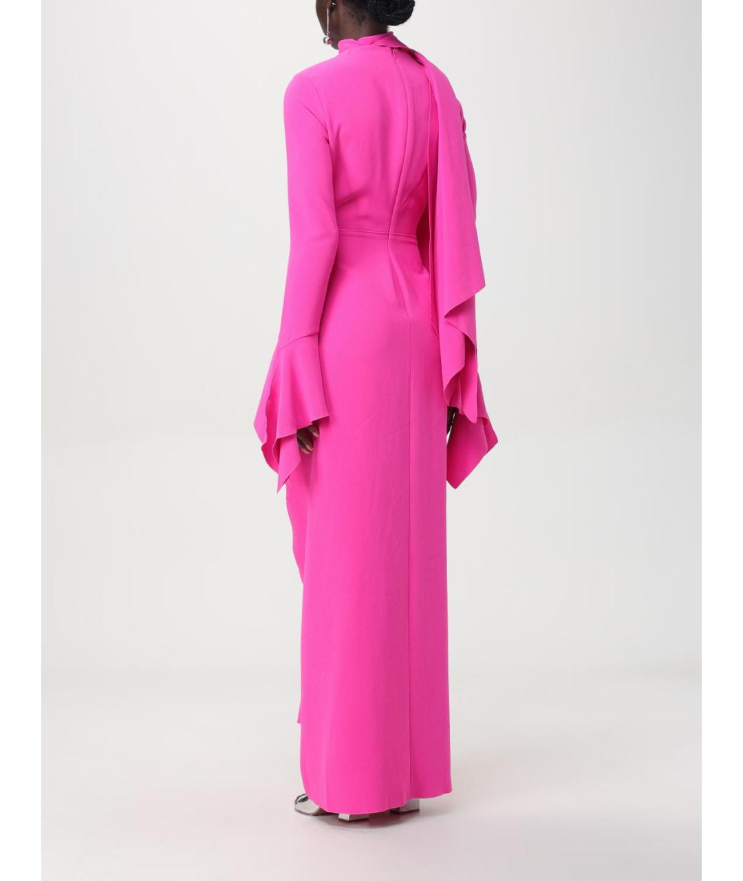 SOLACE LONDON Розовое полиэстеровое вечернее платье, фото 2
