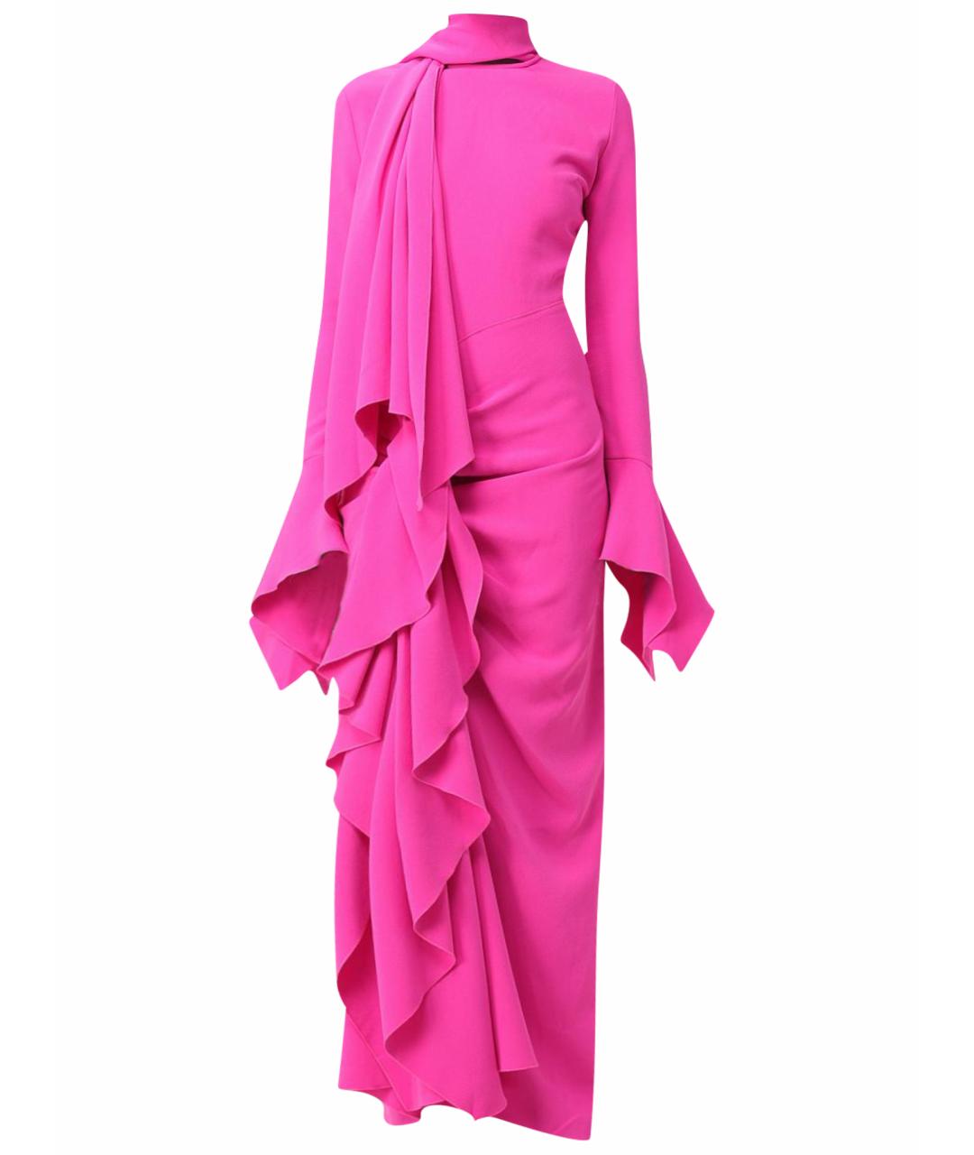 SOLACE LONDON Розовое полиэстеровое вечернее платье, фото 1