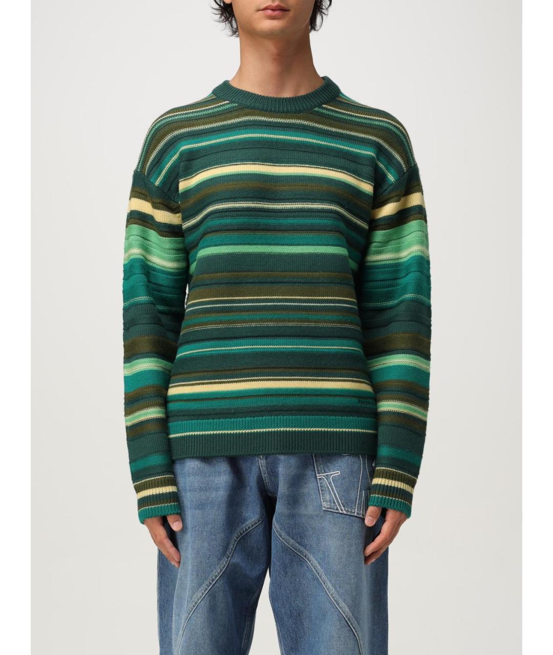 J.W.ANDERSON Зеленый шерстяной джемпер / свитер, фото 6