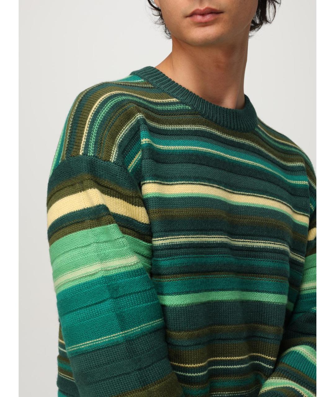 J.W.ANDERSON Зеленый шерстяной джемпер / свитер, фото 5