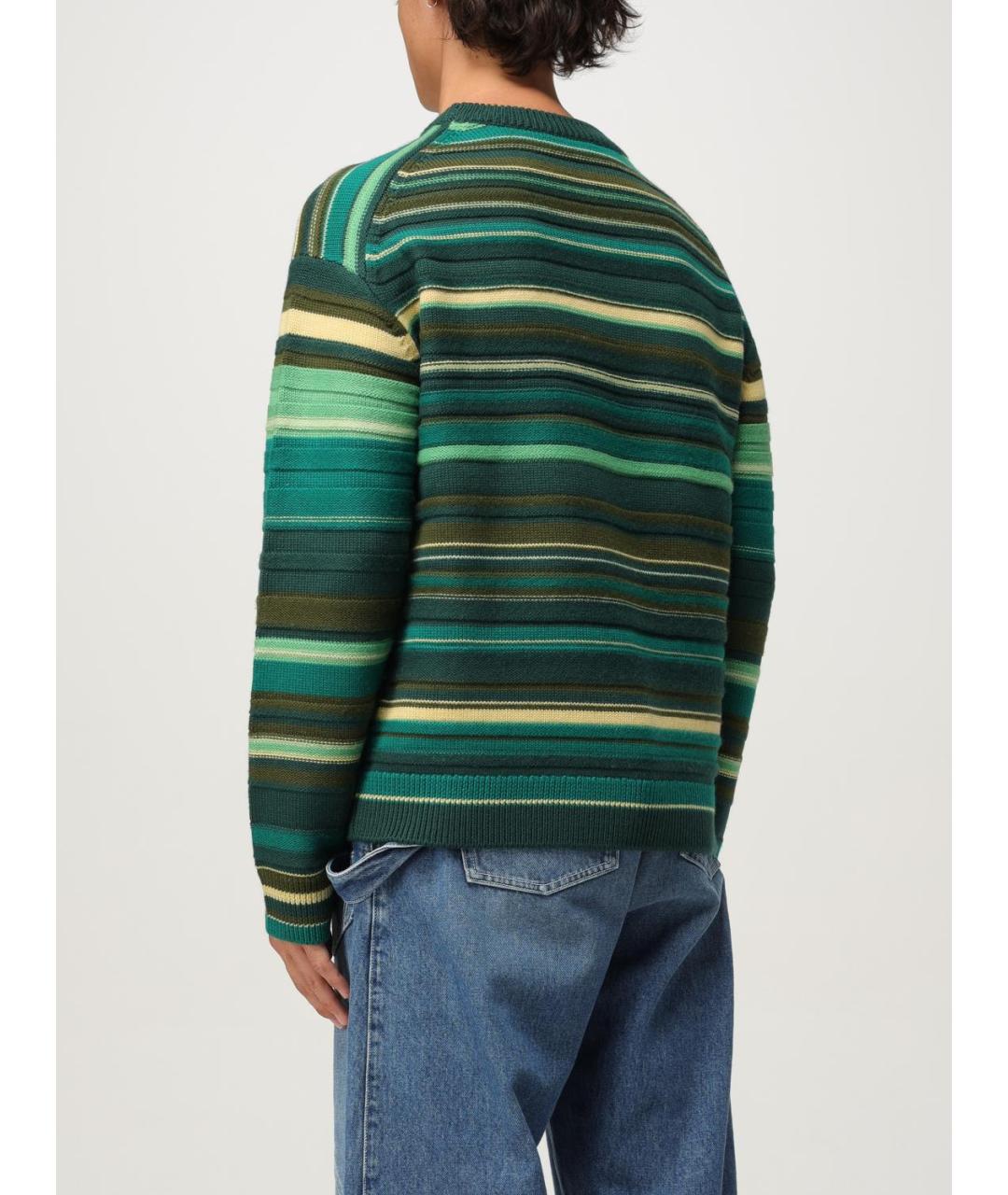 J.W.ANDERSON Зеленый шерстяной джемпер / свитер, фото 3