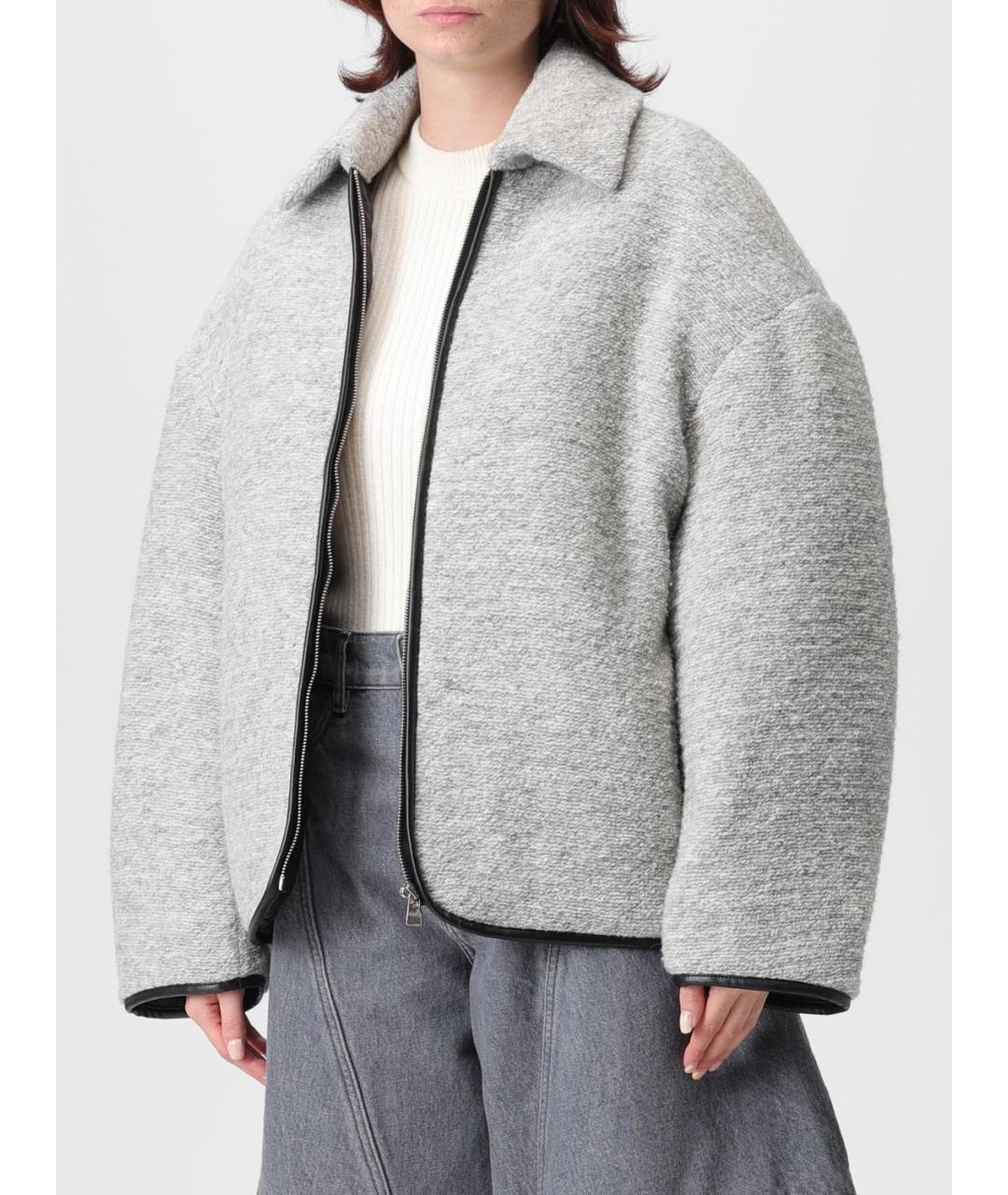 J.W.ANDERSON Серая хлопковая куртка, фото 4