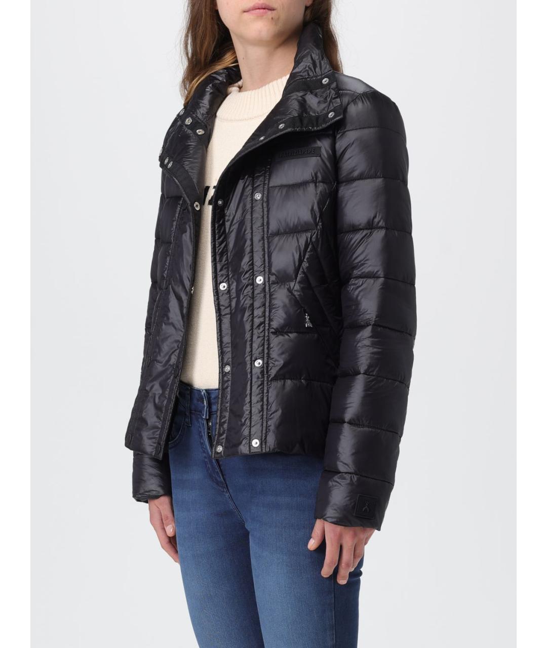 PATRIZIA PEPE Черный полиамидовый пуховик, фото 3