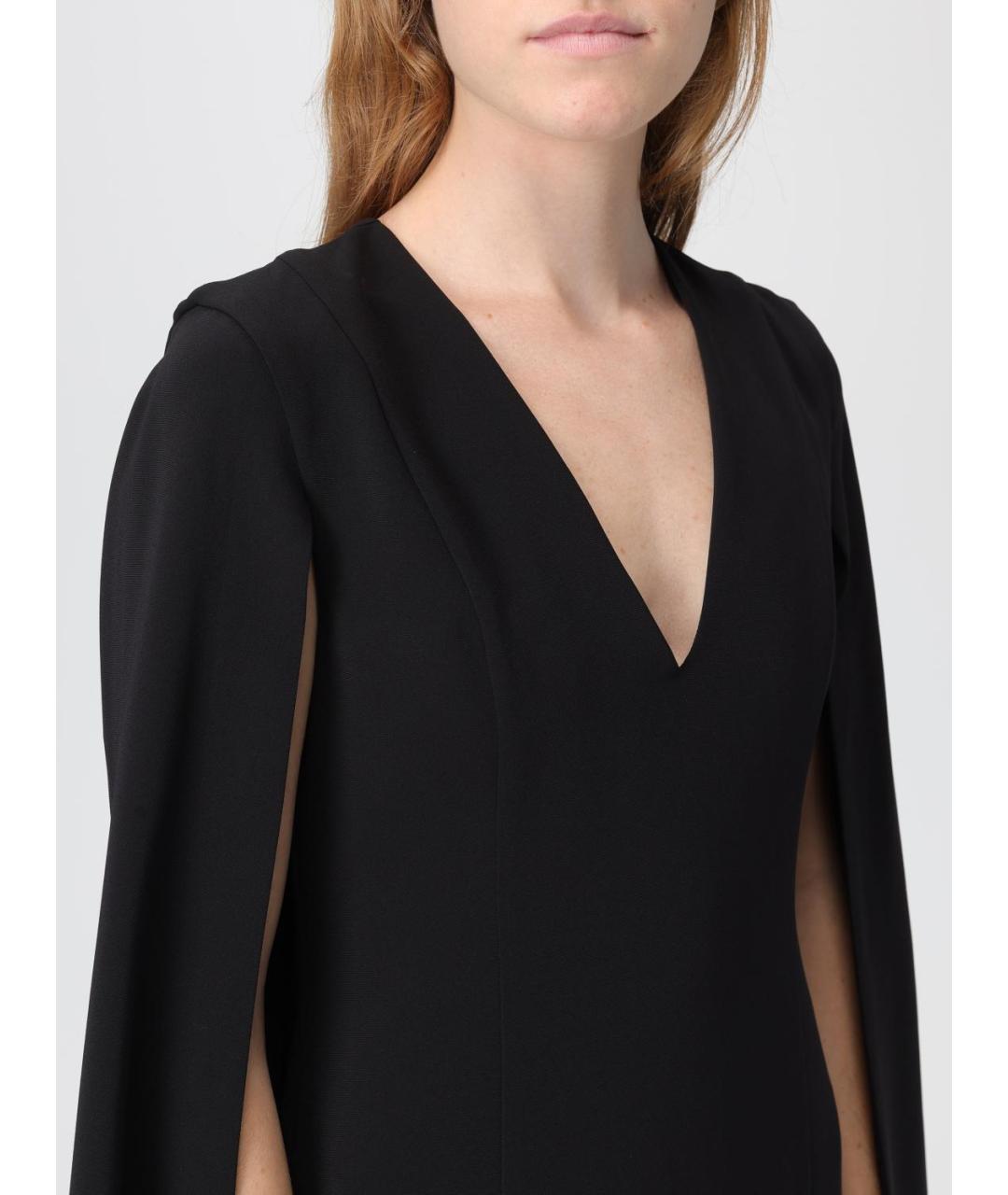 TWIN-SET Черное ацетатное платье, фото 3