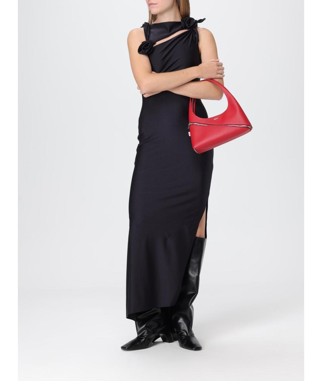 COPERNI Черное полиамидовое вечернее платье, фото 2