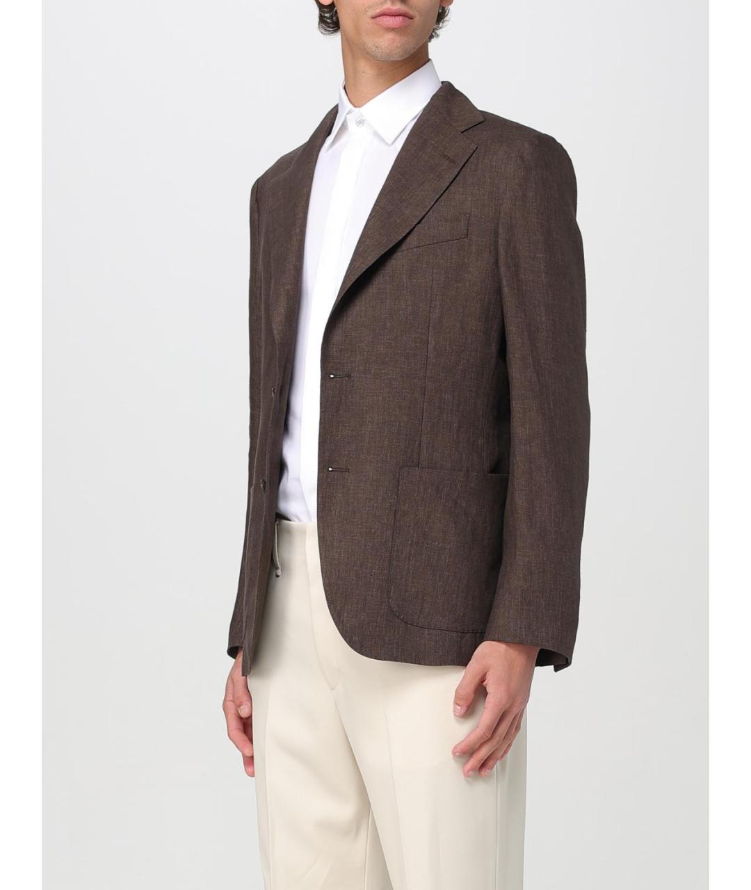 FAY Коричневый пиджак, фото 3