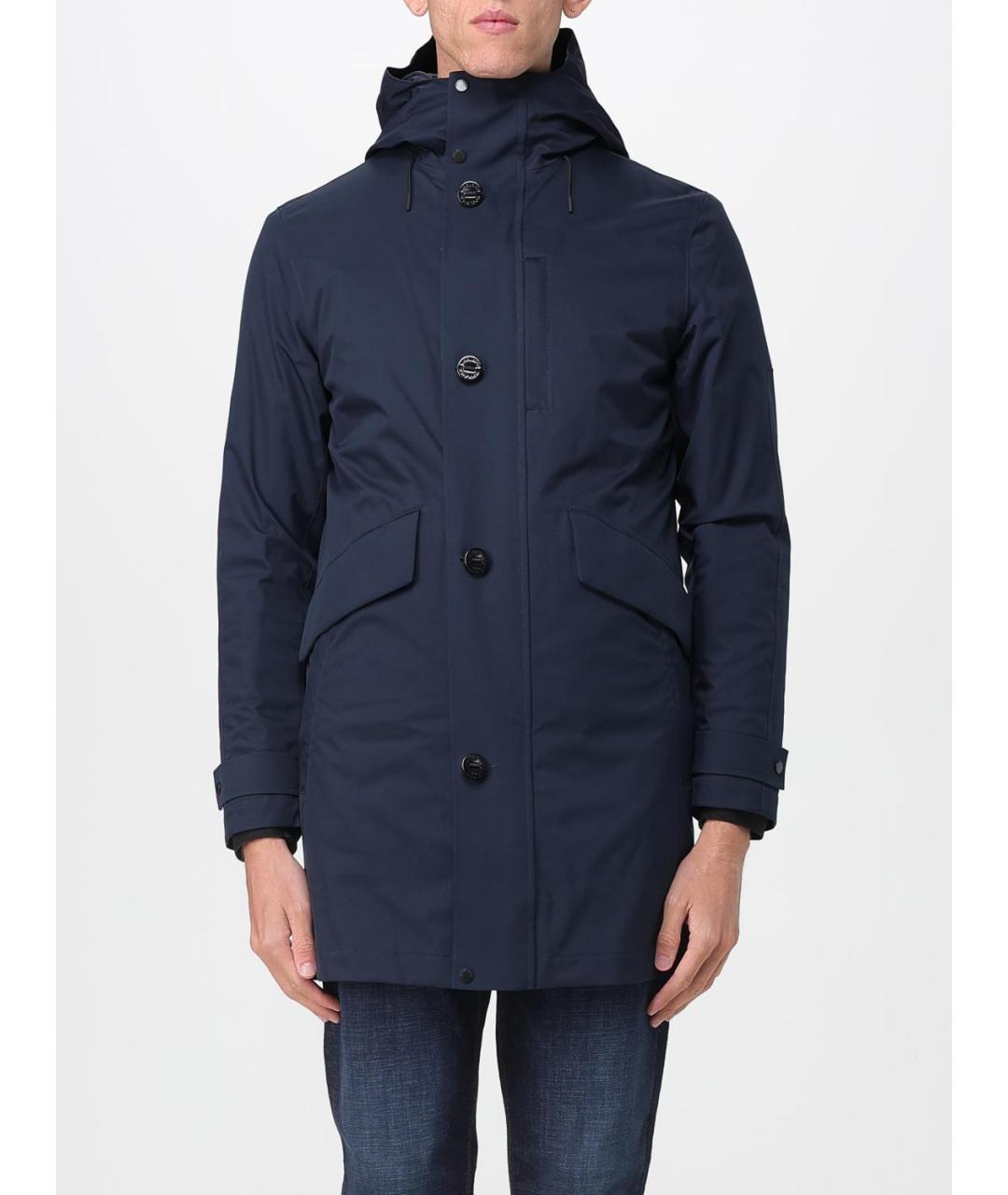 WOOLRICH Синяя полиэстеровая куртка, фото 6