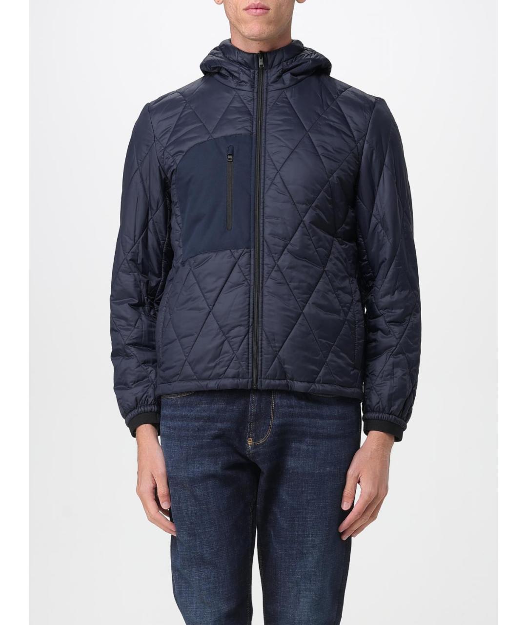 WOOLRICH Синяя полиэстеровая куртка, фото 5