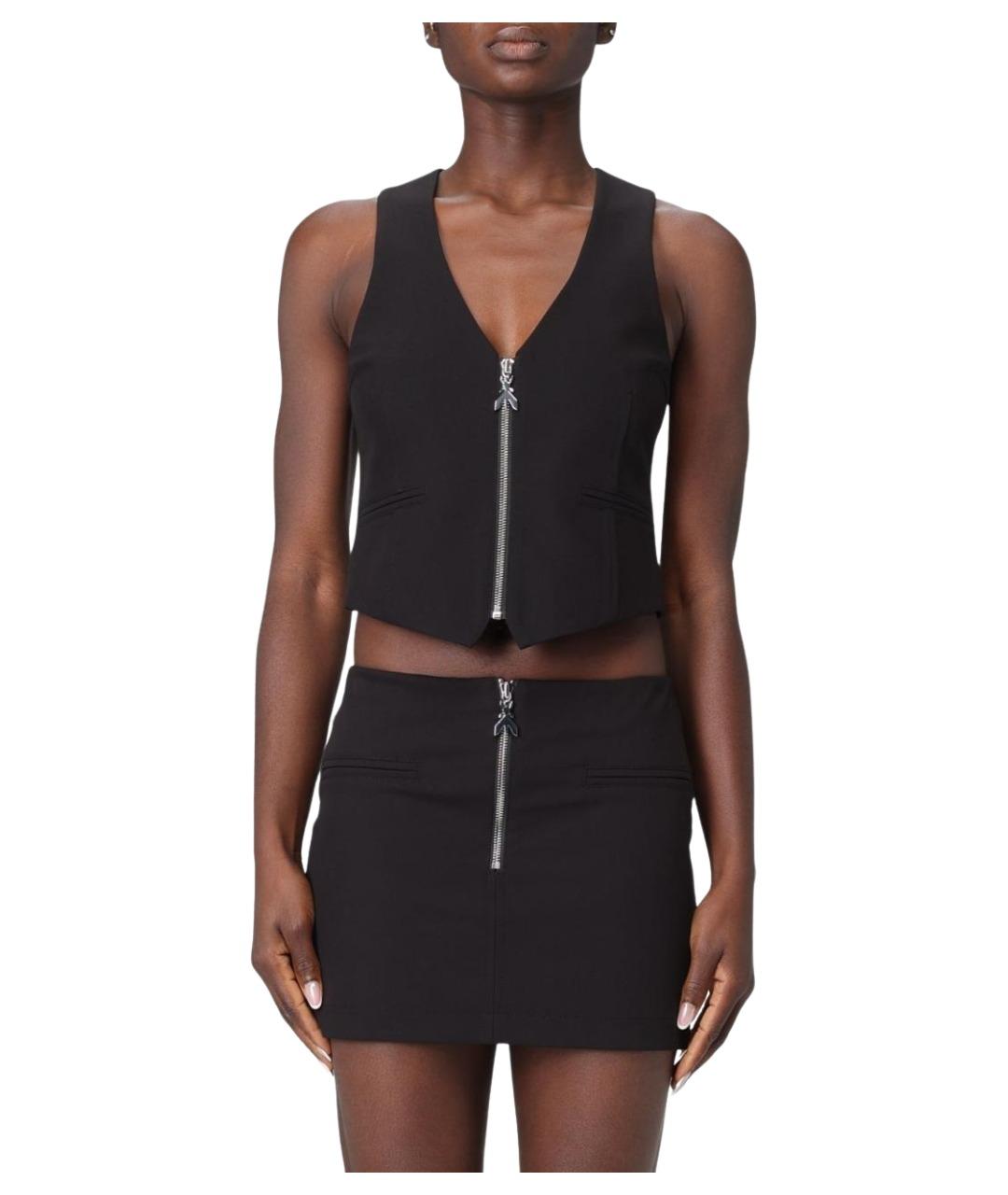 PATRIZIA PEPE Черный полиэстеровый жилет, фото 1