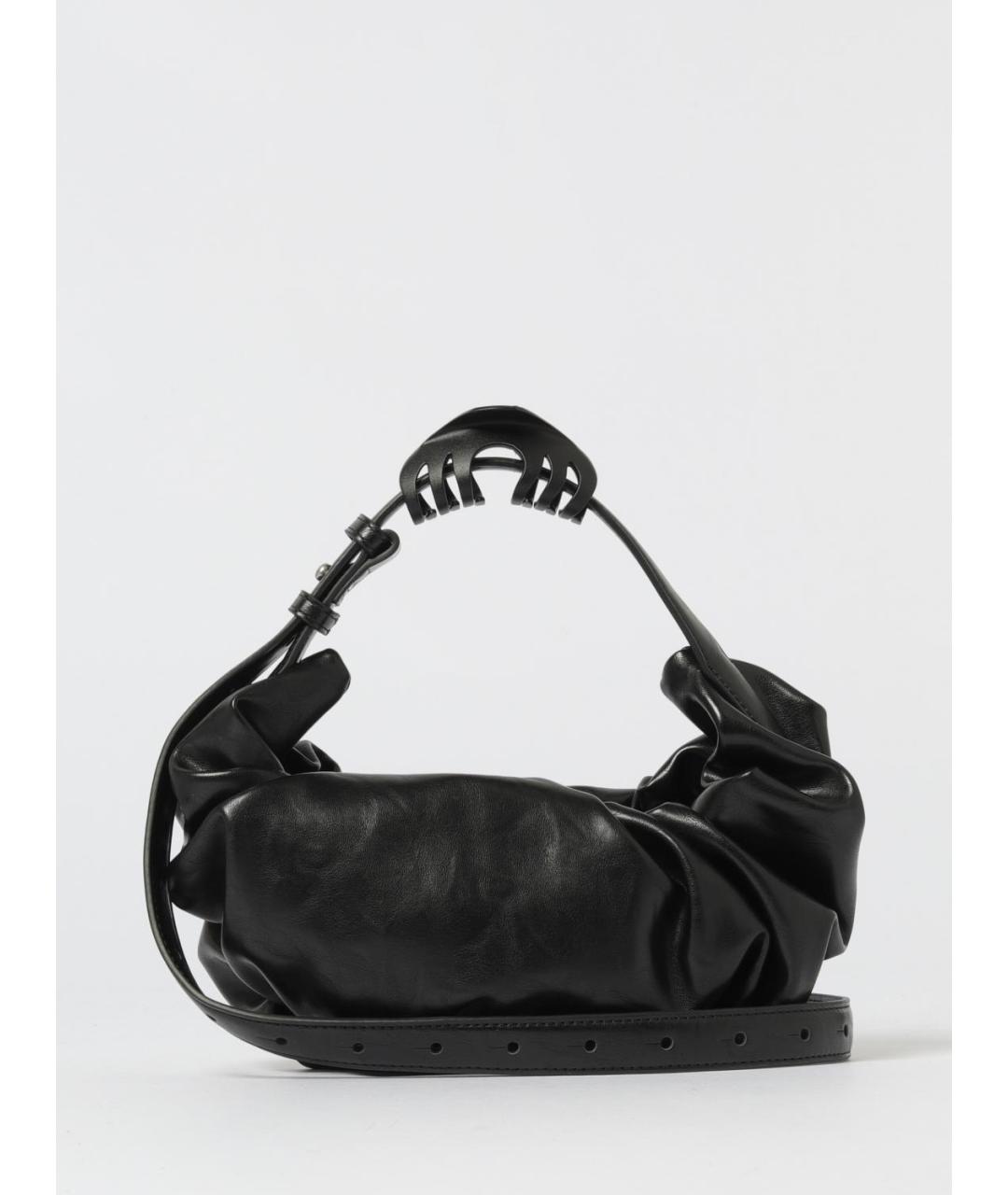 DIESEL Черная сумка через плечо из искусственной кожи, фото 5