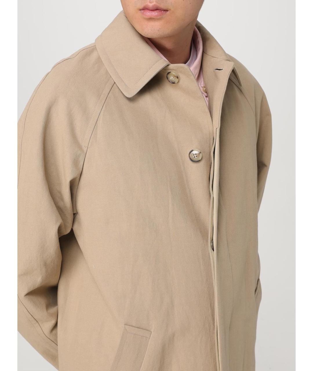 A.P.C. Бежевый хлопковый тренч / плащ, фото 5