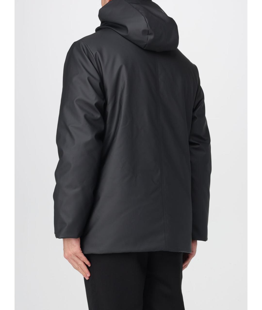 RAINS Черная полиэстеровая куртка, фото 3