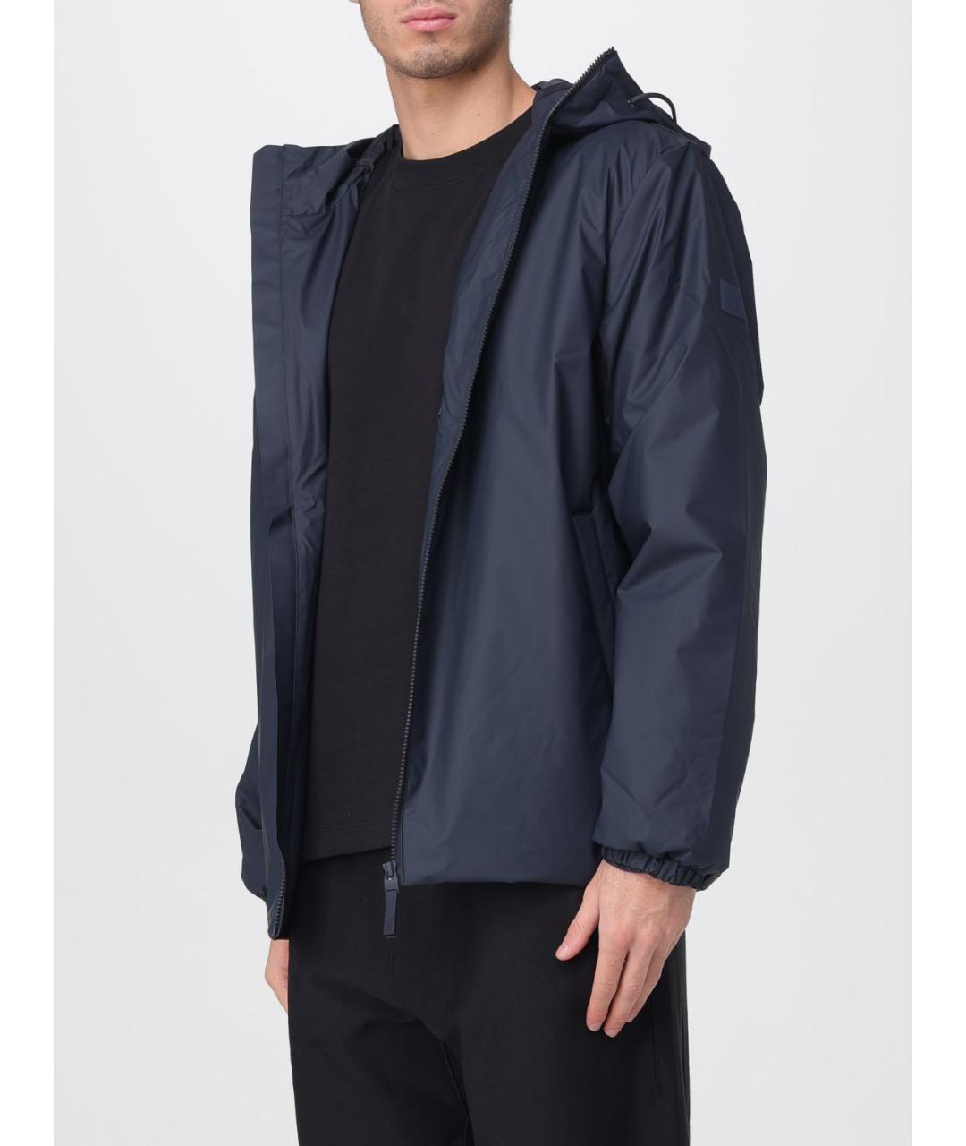RAINS Синяя полиэстеровая куртка, фото 3