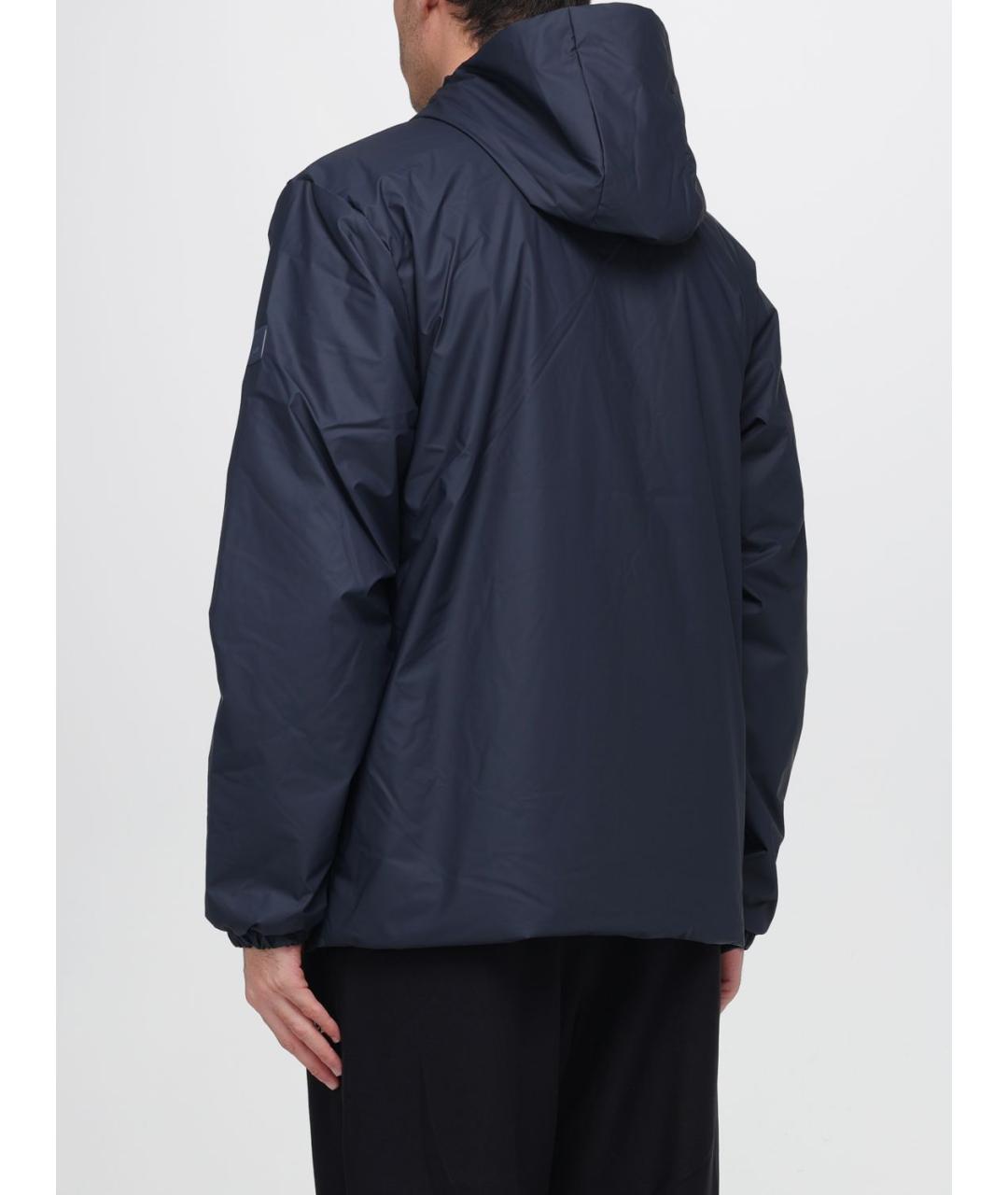 RAINS Синяя полиэстеровая куртка, фото 2