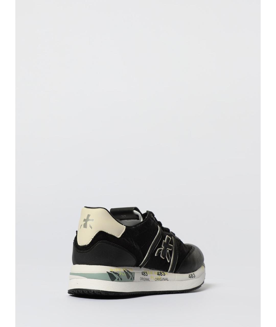 PREMIATA Черные кожаные кроссовки, фото 3