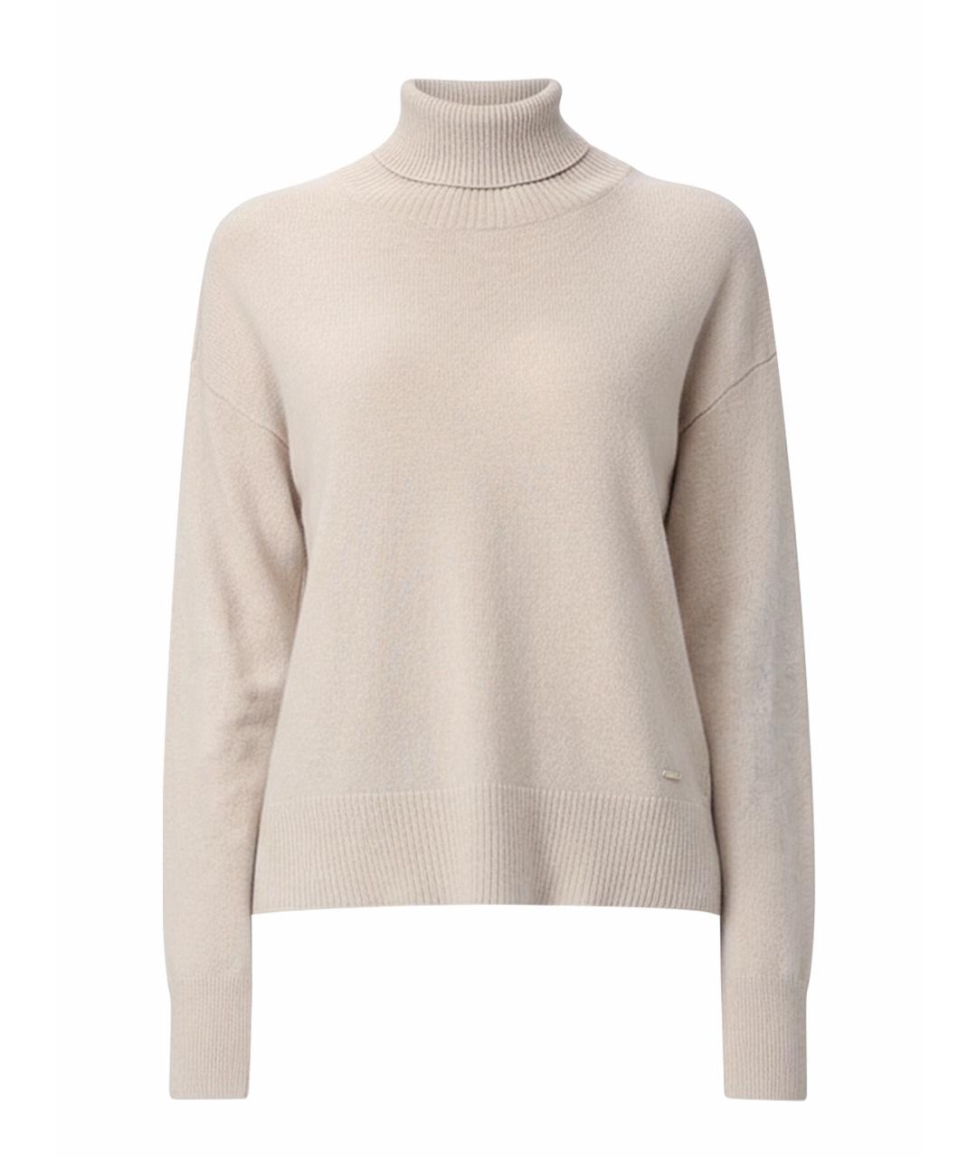 WOOLRICH Бежевый шерстяной джемпер / свитер, фото 1