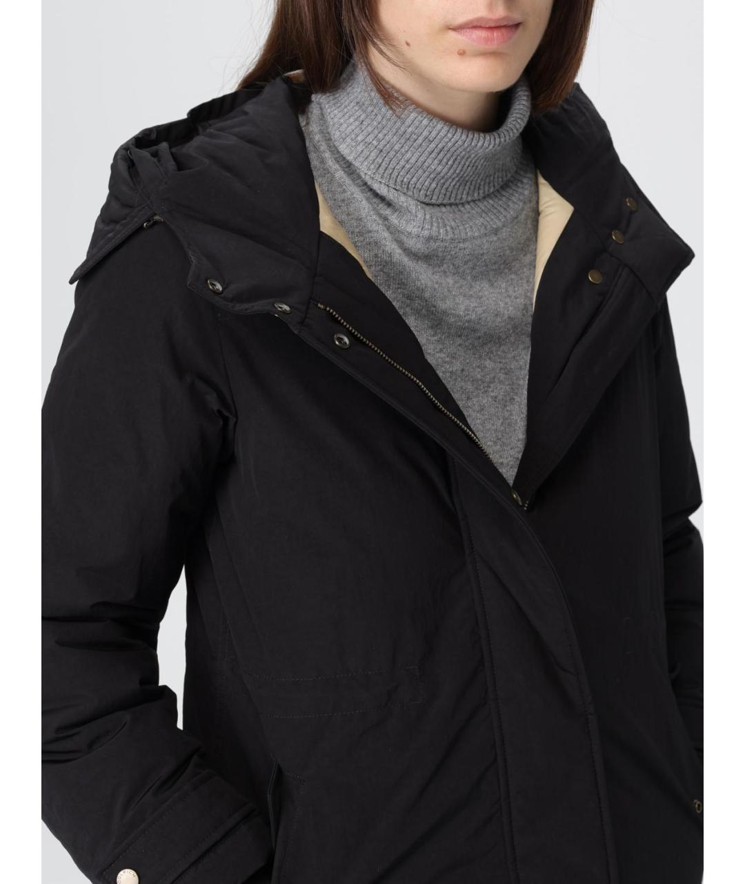 WOOLRICH Черная полиэстеровая парка, фото 5