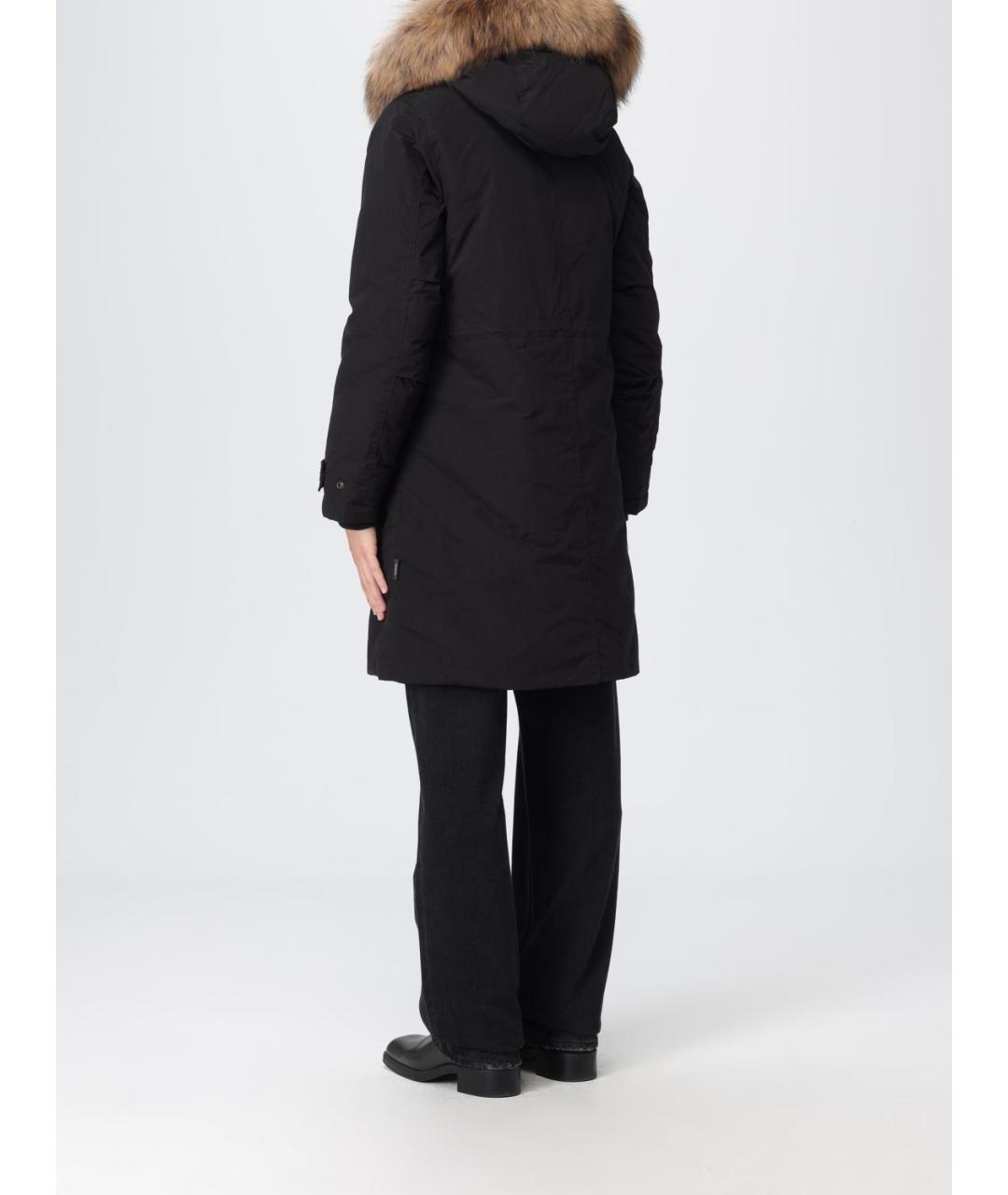 WOOLRICH Черная полиэстеровая парка, фото 3