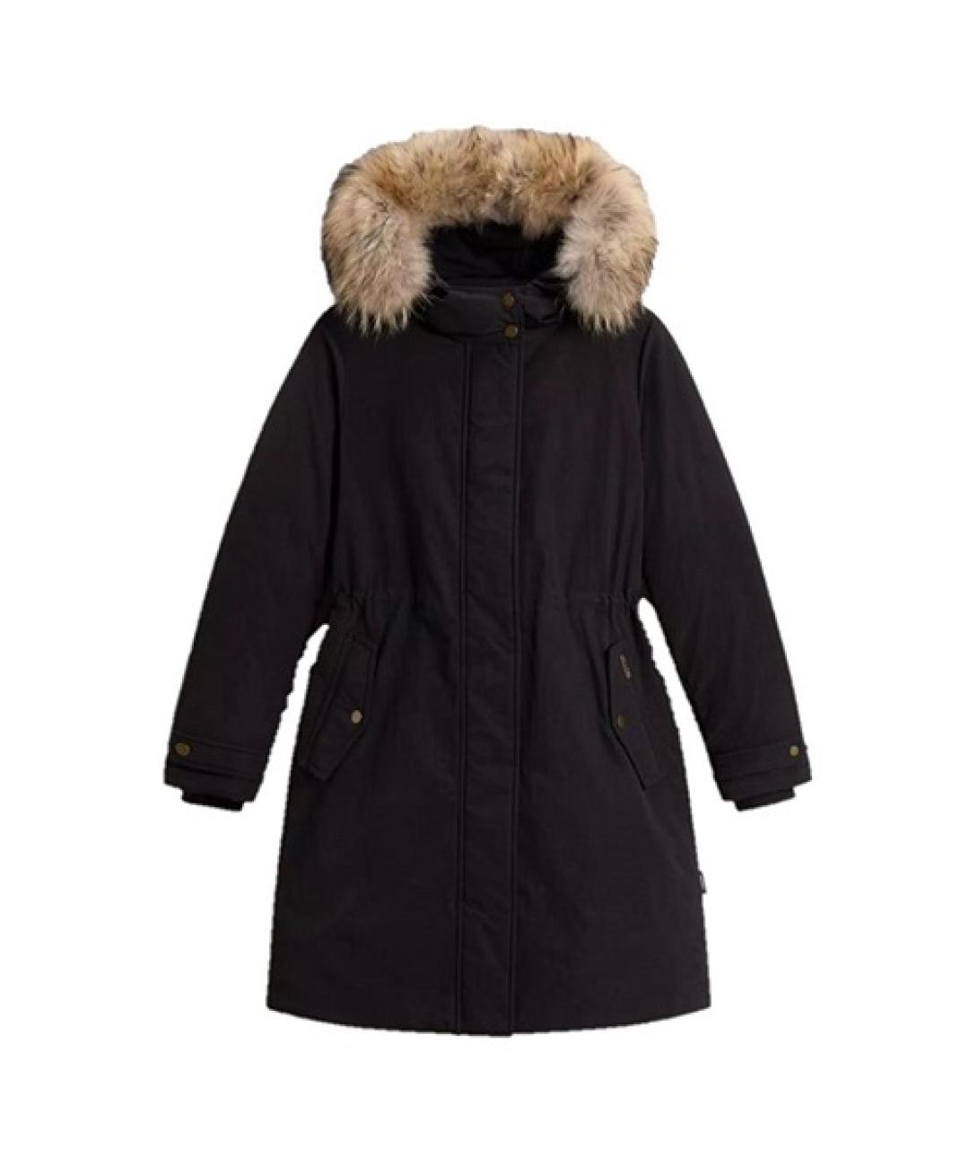 WOOLRICH Черная полиэстеровая парка, фото 1