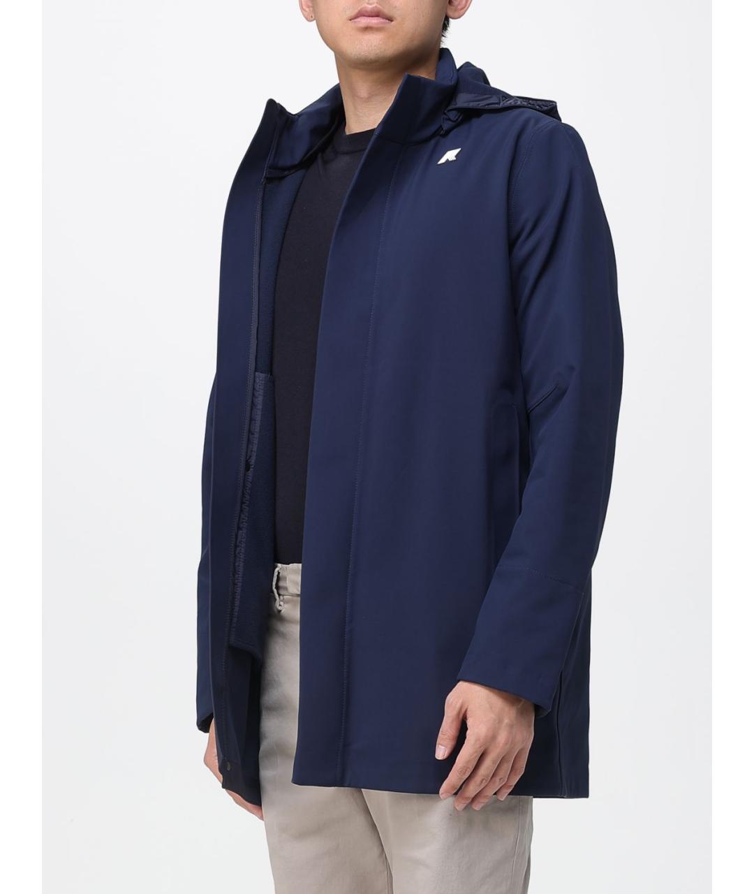 K-WAY Синее полиэстеровое пальто, фото 3