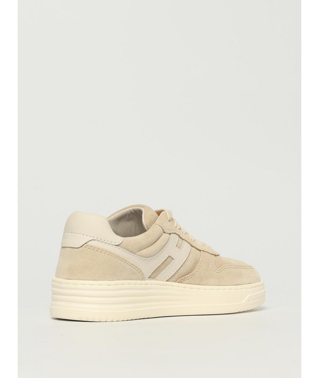 HOGAN Бежевые замшевые кеды, фото 3