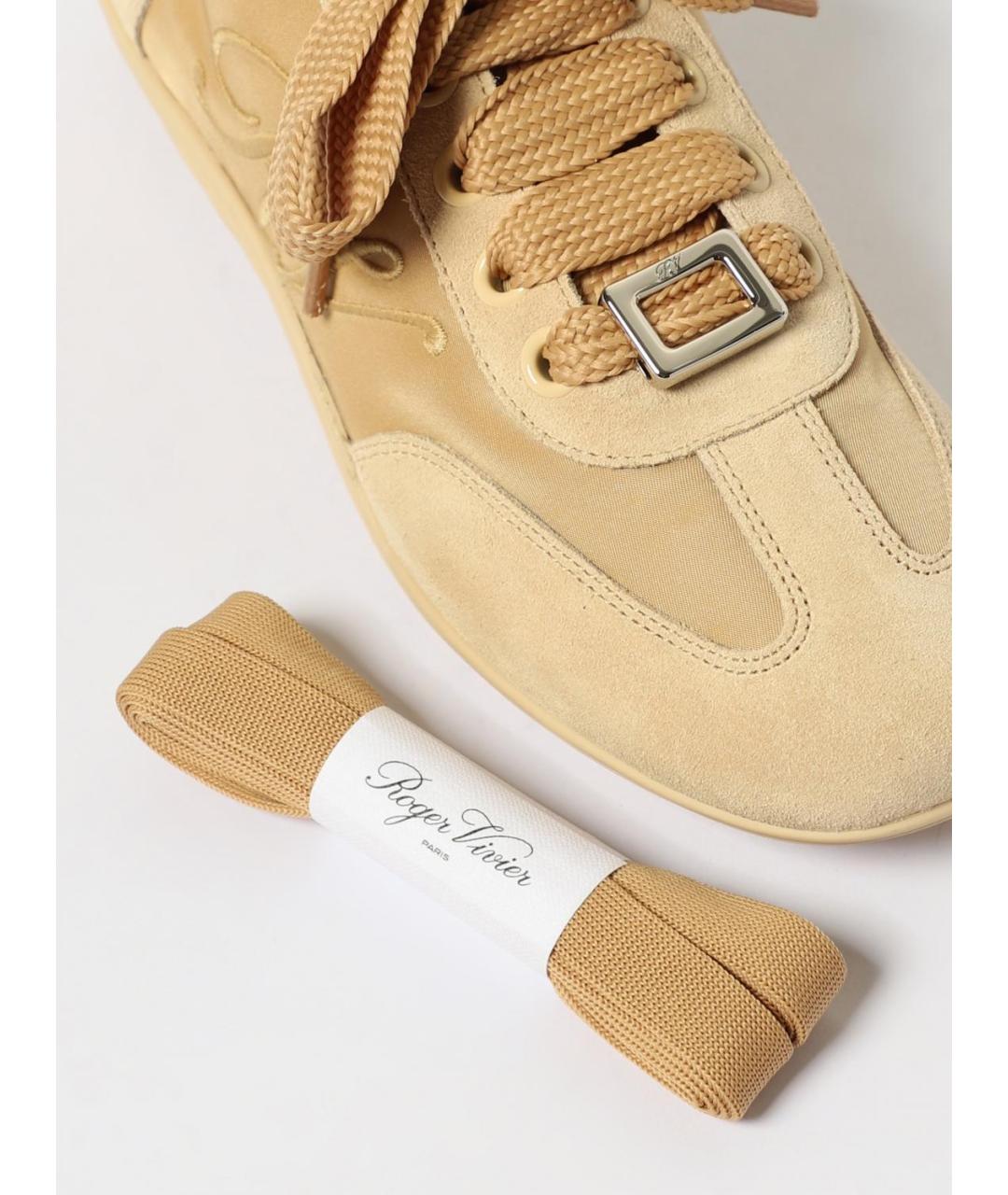 ROGER VIVIER Бежевые кроссовки, фото 4